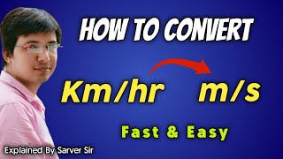 How to Convert Speed from Kmh to ms  Conversion of kmhr to msec  Conversion kmhr to ms [upl. by Ariela67]