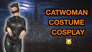 Catwoman Cosplay Costume Try On  Shein Haul [upl. by Eerot]