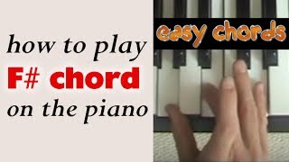 F Chord Piano  How to Play F Major Chord on Piano [upl. by Katya]