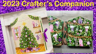 2023 Crafter’s Companion advent calendar  Each day cut and colored and finished projects at the end [upl. by Nordgren]