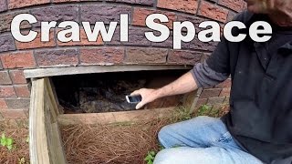 Small Tight Crawl Space Inspection [upl. by Nalat]