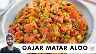 Gajar Matar Aloo ki Sabzi  Home Style Recipe  घर जैसा आलू गाजर मटर  Chef Sanjyot Keer [upl. by Yecak449]