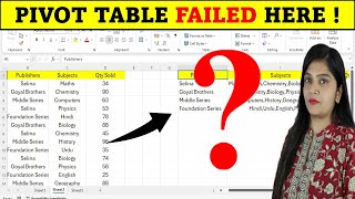 Powerful Pivot Table Failed Here in Excel  Solutions and Alternatives [upl. by Cummine447]