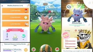 When I Got✨️Shundo Annihilape On Community Day pokemongo [upl. by Emolas]