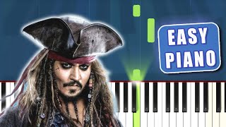 Pirates of the Caribbean theme song  Piano tutorial beginner by Pianoskill [upl. by Neehsas]