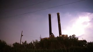 Powerful lightning storm over New Orleans raw footage [upl. by Savitt389]