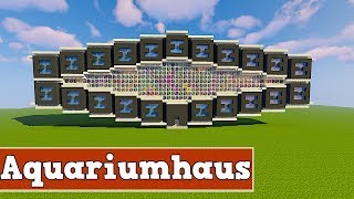 Aquariumhaus  Wie baut man ein großes Modernes Haus in Minecraft [upl. by Oisinoid]