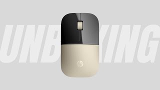 HP Z3700 Wireless Mouse Modern Gold UnboxingReview  BelieveAB [upl. by Oeram]