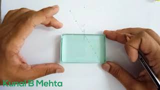 Refraction Through glass slab  Lateral Shift Experiment [upl. by Leavitt567]