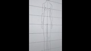 CÓMO DIBUJAR LAS PROPORCIONES DEL CUERPO HUMANO  TUTORIAL LENTO PARTE II [upl. by Enyaj]