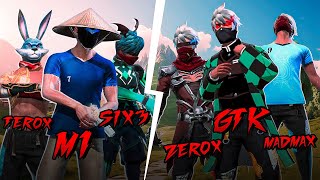 GTK Zerox Madmax Vs M1nx Six3x Terox  The 🇳🇵🇧🇩🇮🇳 Legends🔥 [upl. by Sukram388]