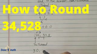 ROUNDING EXPLAINED  Round 34528 to the Nearest Thousandth amp Ten Thousandth Place [upl. by Aneleiram]