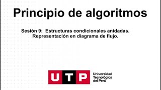 SO9 Estructuras condicionales anidadas  Principios de Algoritmos UTP  Semana 09 [upl. by Annuahsal158]