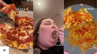 what I eat in a day as a fat person  tiktok compilation [upl. by Medarda346]