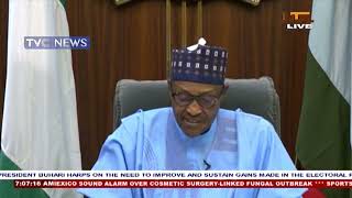 WATCH President Buharis Farewell Speech to the Nation [upl. by Mohl]