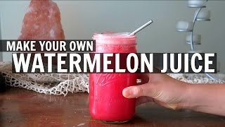 DIY Watermelon Juice  EASY  NO JUICER NEEDED [upl. by Viccora687]