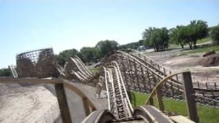 Zippin Pippin Front Seat onride HD POV Bay Beach Amusement Park [upl. by Fronnia]