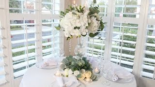 White Flower Spring DIY Wedding CenterpieceDollar Tree [upl. by Vial]