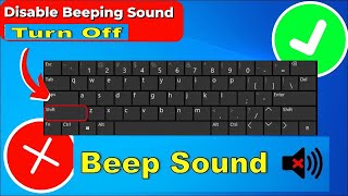 How to Disable Beeping Sound When Repeatedly press the SHIFT key windows 10  2025 [upl. by Bullough]