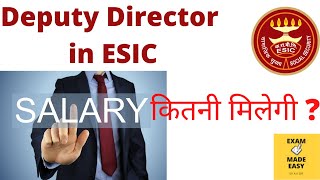 deputy director esic salary  सैलरी कितनी मिलेगी [upl. by Naitsabas]