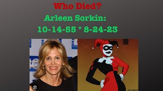 The Original Harley Quinn Arleen Sorkin RIP [upl. by Ynalem]