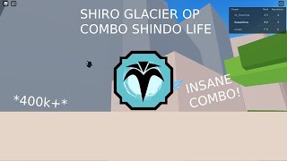 SHIRO GLACIER OP ONESHOT COMBO  Shindo Life Roblox [upl. by Ahens]