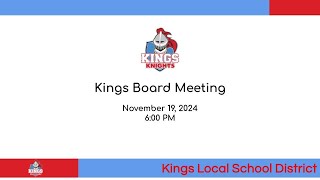 Kings Board of Education Meeting [upl. by Hsizan]