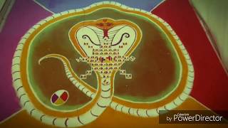 Sarpa Bali Mandala Making സർപ്പബലി പത്മം pathmam [upl. by Rosalee134]