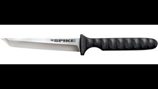 2013 Cold Steel Spike Tanto Fixed Blade Neck Knife Review [upl. by Ayotna]