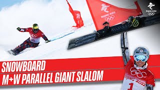 Snowboard  Mens amp Womens Parallel Giant Slalom Finals  Full Replay  Beijing2022 [upl. by Cirted]