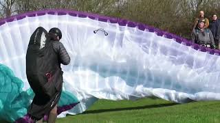 Paraglider Battles with TakeOff 🛫 [upl. by Eldwin]