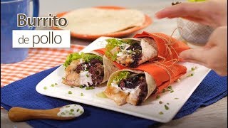 Receta rápida de Burritos de Pollo [upl. by Euqimod]