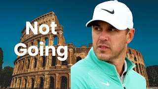 Brooks Koepka is NOT Going to Ryder Cup [upl. by Hagar819]