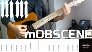 Marilyn Manson  mOBSCENE Guitar cover Tab [upl. by Hillyer]