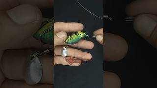 VERY EASY TECHNIQUE KONECTING SOFT FROG LURE fishing shorts softfrog shortsfeed [upl. by Ramsey]