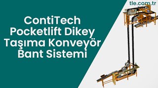 Contitech Pocketlift Dikey Taşıma Konveyör Bant Sistemi [upl. by Aneema585]