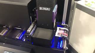 Print variable color labels with Buskro Digital Label Press amp Quantum 4C Inkjet [upl. by Eiramait]