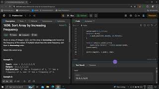 1636 Sort Array by Increasing Frequency [upl. by Jo Ann]