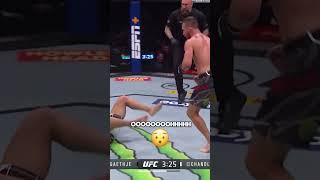 Justin Gaethje vs Michael Chandler CRAZY UPPERCUT😱😱 [upl. by Kyred]