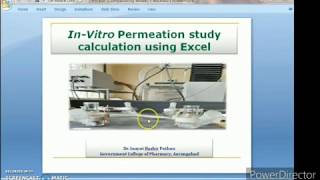 In vitro permeation study calculation using excel [upl. by Nahtal464]