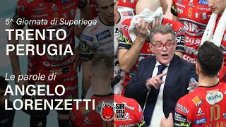 Post Match  Le parole di Coach Angelo Lorenzetti dopo la vittoria contro Trento [upl. by Darrow]