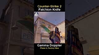 FALCHION KNIFE  Gamma Doppler Phase 4 2024  Factory New FN  Skin ShowcaseAnimation CS2 [upl. by Naik420]