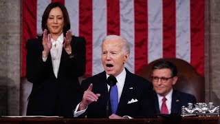 Rede zur Lage der Nation Biden nimmt Trump ins Visier [upl. by Forras]