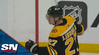 Bruins Hampus Lindholm Dangles Around Defence And Roofs Home Beautiful Goal [upl. by Kahaleel]