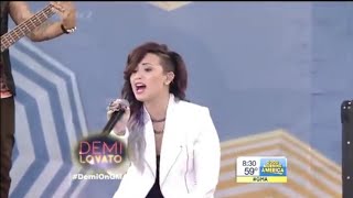 Really Dont Care Demi Lovato And Cher Lloyd Live At GMA [upl. by Cenac554]