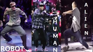 Robot VS Human VS Alien  Incredible Dance Moves Ver4 quotDance Battle Compilationsquot [upl. by Ymerej]