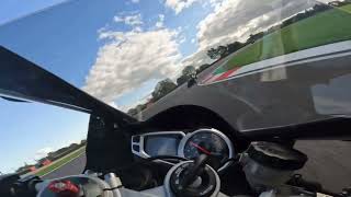 Triumph Daytona 675  Donington Park track day [upl. by Leima35]