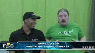 Floridas Animation SuperCon 2009 Exclusive 1 on 1 with John DiMaggio  Part 1 of 2 [upl. by Schechter453]