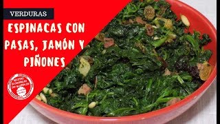 💕 Receta para preparar ESPINACAS REHOGADA A LA CATALANA ¡Deliciosas [upl. by Cis]