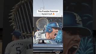 This Freddie Freeman mural is special via ₲ustavoTT [upl. by Lehar]